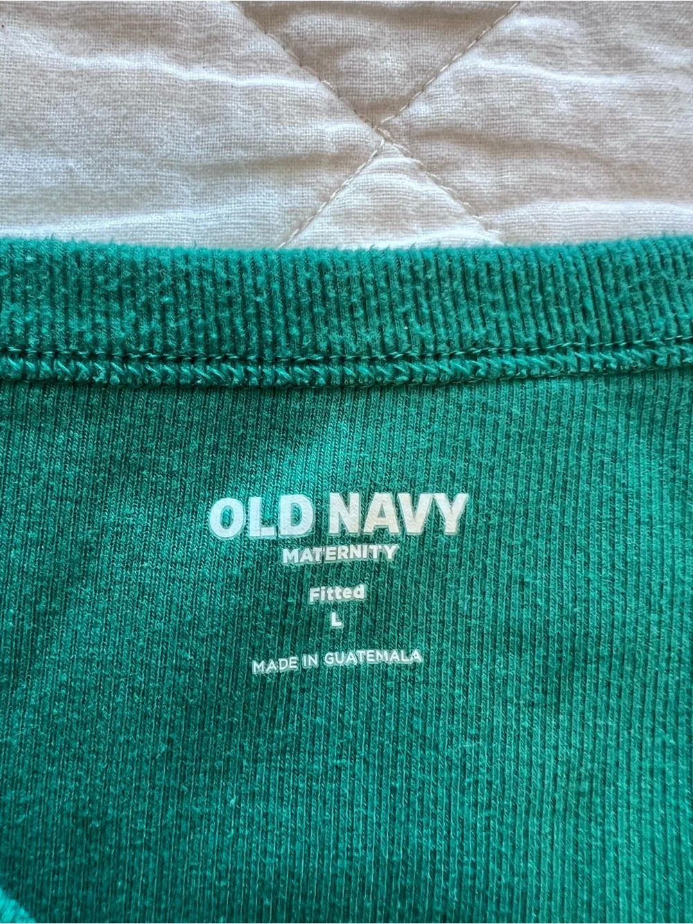 Old Navy Maternity Bundle - 3 Long Sleeve Tops - Green, Brown, Light Gray